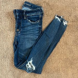 American Eagle high rise jegging crop jeans